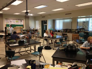classroom in experimental mode - students acting as scientists and mathematicians